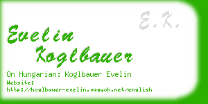 evelin koglbauer business card